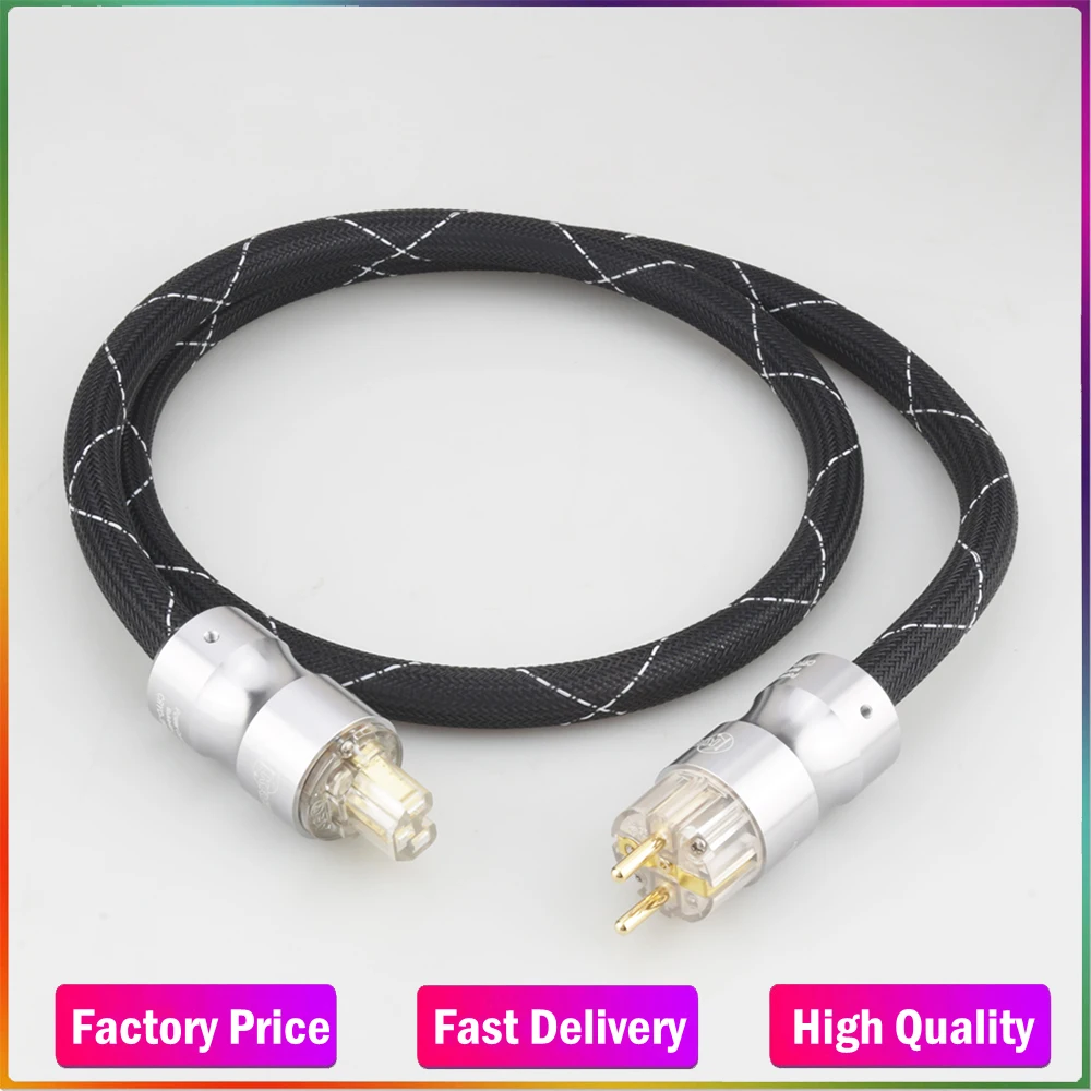 Audiocrast 10AWG Power Cable Cord P101 Schuko Mains Power Cord Audiophile HIFI EU Gold Plated Plug
Audiocrast 10AWG Power Cable Cord P101 Schuko Mains Power Cord Audiophile HIFI EU Gold Plated Plug