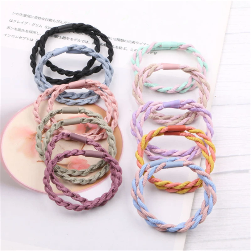 10pcs/Lot Kids Two-Color Hair Ring High Elasticity Headwear Girls Thick Rubber Band Hand-Woven Head Rope Hair Accessories
10pcs/Lot Kids Two-Color Hair Ring High Elasticity Headwear Girls Thick Rubber Band Hand-Woven Head Rope Hair Accessories