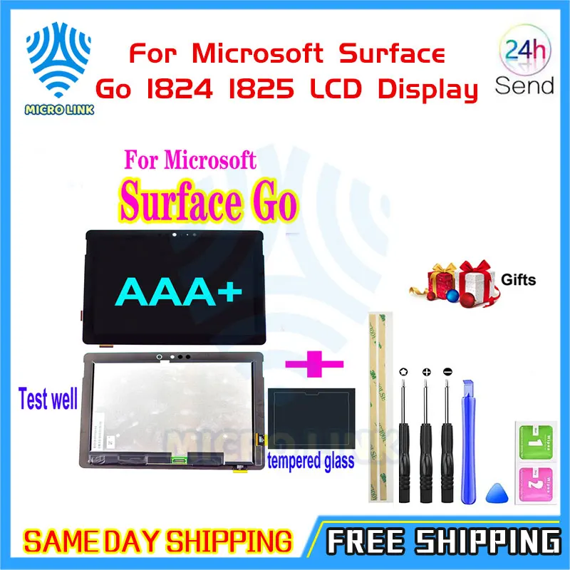 LCD For Microsoft Surface Go 1824 1825 LCD Display Touch Screen Digitizer Assembly LQ100P1JX51 Repair Part LQ100P1JX51
LCD For Microsoft Surface Go 1824 1825 LCD Display Touch Screen Digitizer Assembly LQ100P1JX51 Repair Part LQ100P1JX51