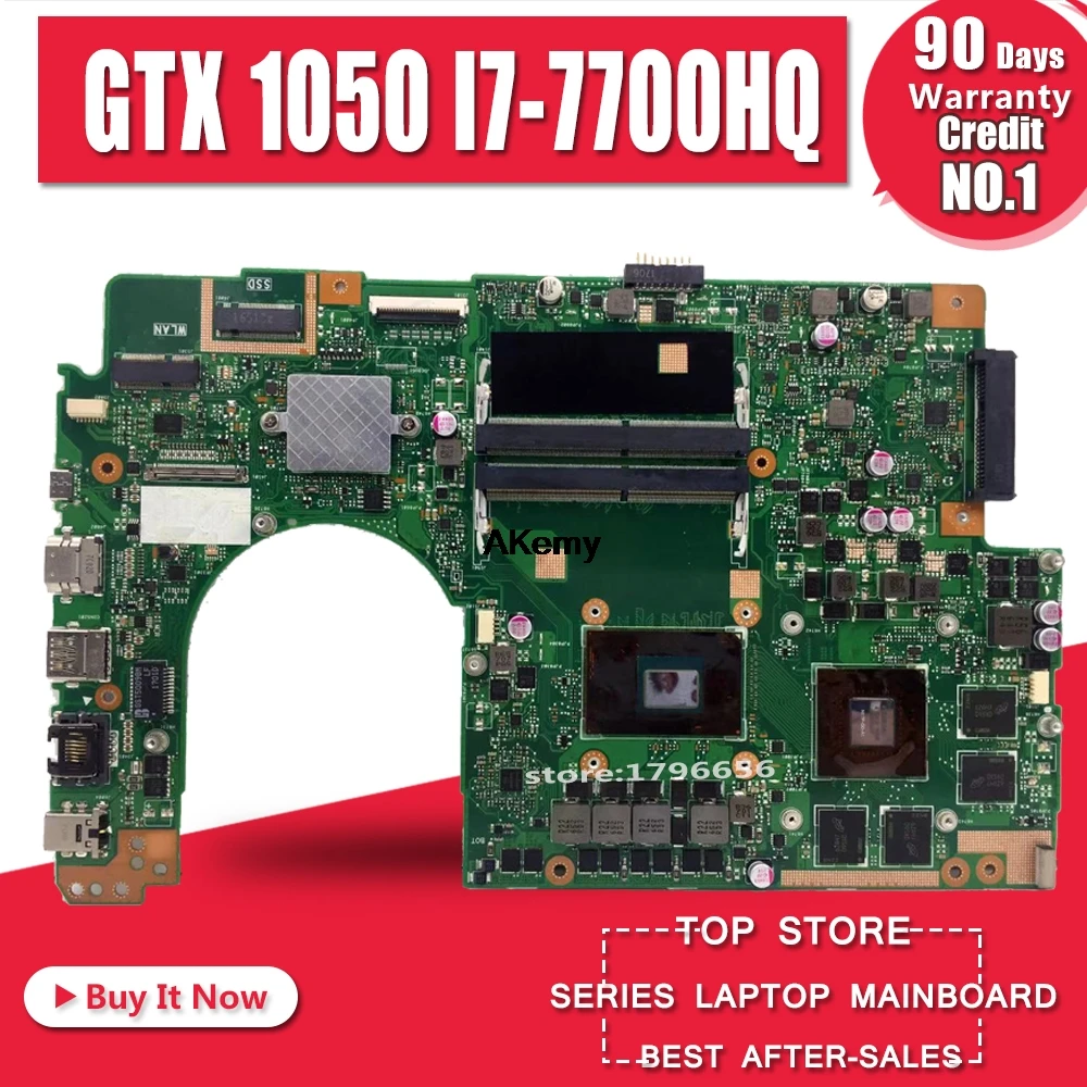 X580VD X580VN Motherboard i7-7700HQ-GTX 1050 For Asus X580 X580V X580VD X580VN Laptop mainboard Mainboard Tested OK 
X580VD X580VN Motherboard i7-7700HQ-GTX 1050 For Asus X580 X580V X580VD X580VN Laptop mainboard Mainboard Tested OK