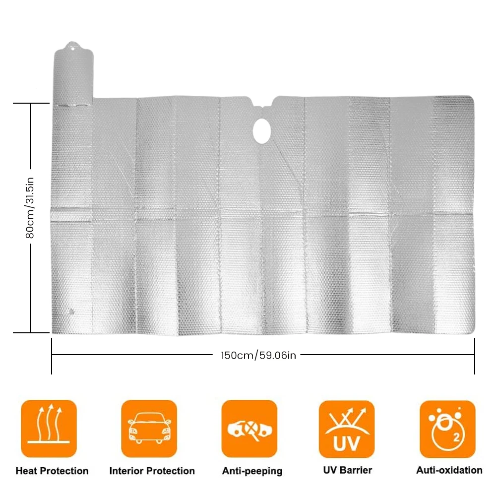 150 X 80 Cm Automobile Sunshade Cover Car Windshield Snow Sun Shade Front Windscreen Cover Waterproof Protector Cover Car
150 X 80 Cm Automobile Sunshade Cover Car Windshield Snow Sun Shade Front Windscreen Cover Waterproof Protector Cover Car