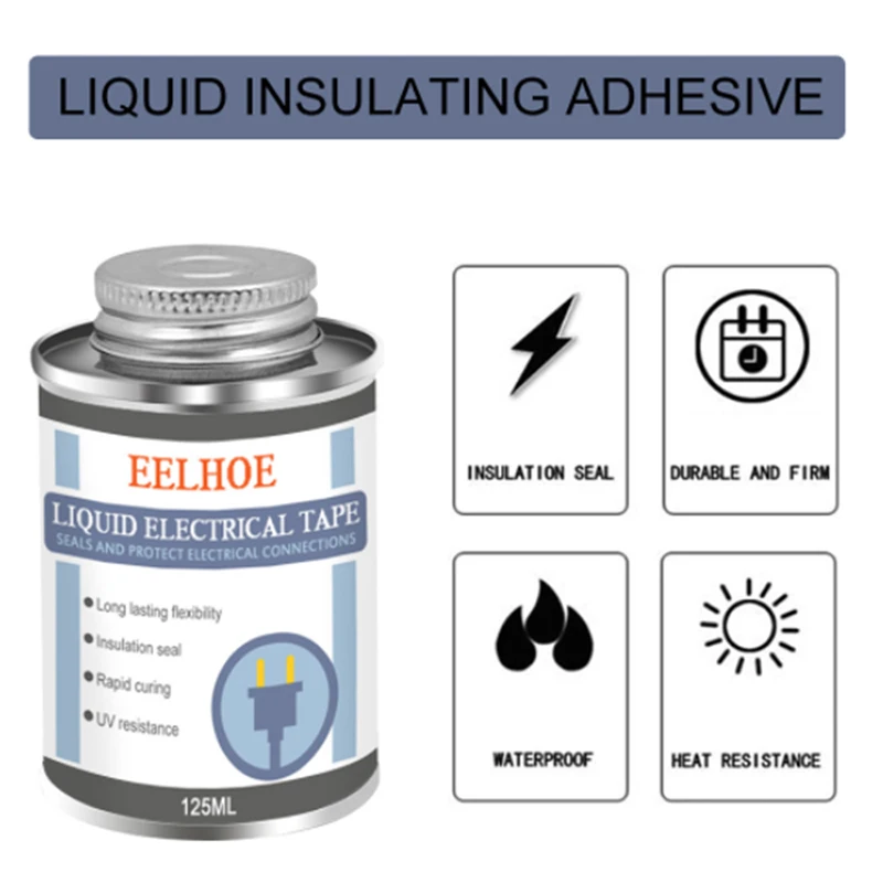 Liquid Insulation Electrical Tape Tube Paste Waterproof Fix Dry Glue Paste Insulation Fast Sealing Rubber Electronic Anti-U B2N0
Liquid Insulation Electrical Tape Tube Paste Waterproof Fix Dry Glue Paste Insulation Fast Sealing Rubber Electronic Anti-U B2N0