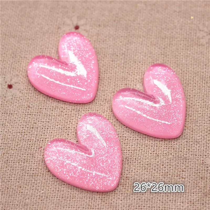 10 шт. кабошоны Ywbeads красные/розовые сердца 26*26 мм 
10 шт. кабошоны Ywbeads красные/розовые сердца 26*26 мм