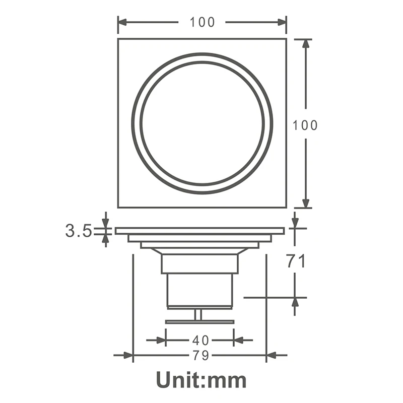 100*100mm Bathroom Kitchen Balcony Brass Rose Gold Square All Copper Floor Drain Deodorization Row Shower Grates Strainer Drain
100*100mm Bathroom Kitchen Balcony Brass Rose Gold Square All Copper Floor Drain Deodorization Row Shower Grates Strainer Drain