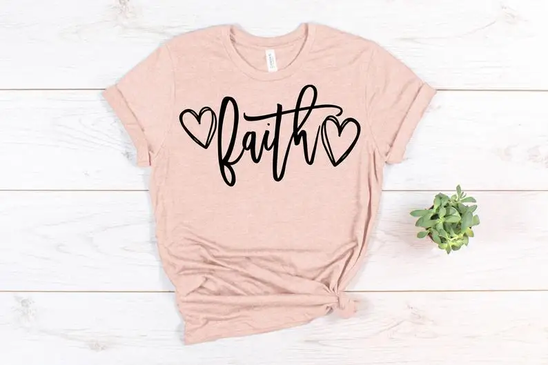 Christian Faith Jesus Faith Religious Shirt Streetwear Female Clothes Cotton O Neck Female Clothing Short Sleeve Tees Harajuku
Christian Faith Jesus Faith Religious Shirt Streetwear Female Clothes Cotton O Neck Female Clothing Short Sleeve Tees Harajuku