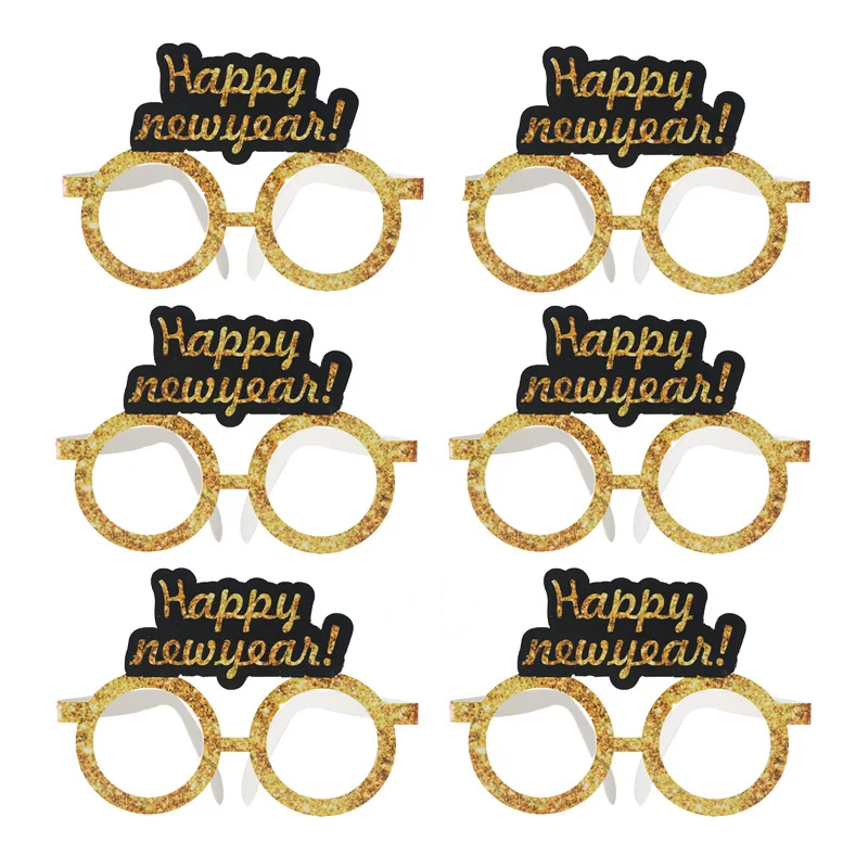 6pcs Happy New Year Glitter Paper Glasses 2021 New Year Eve Festival Party Decoration Eyeglasses Frame Photo Props Kids Adult
6pcs Happy New Year Glitter Paper Glasses 2021 New Year Eve Festival Party Decoration Eyeglasses Frame Photo Props Kids Adult