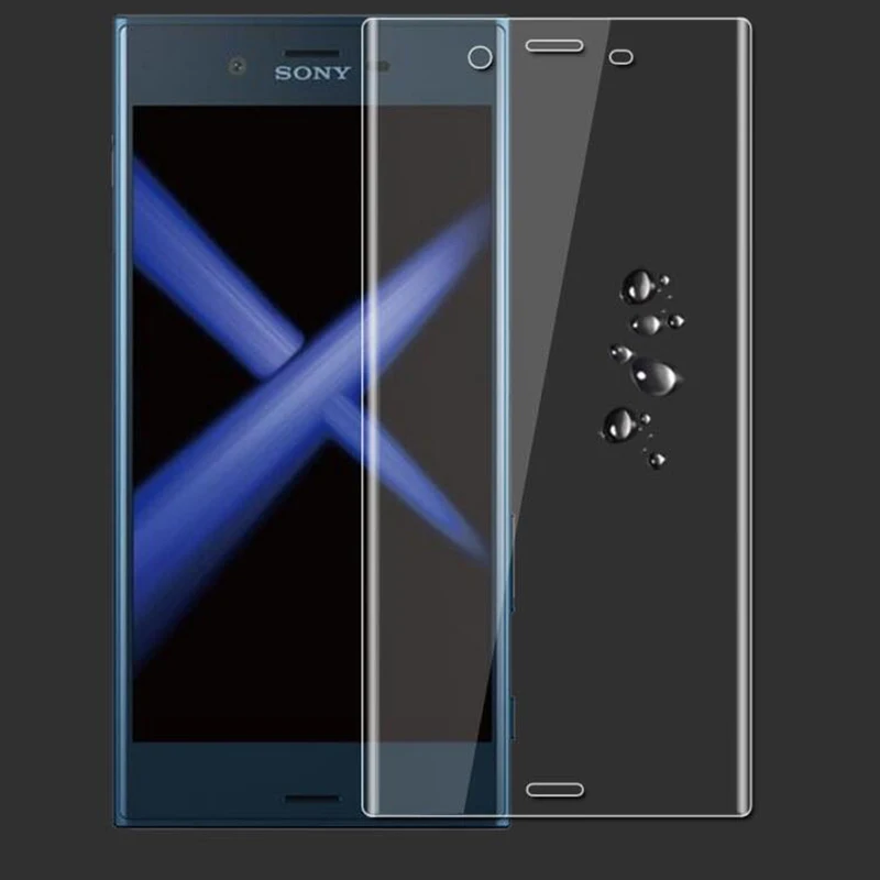 JGKK 3D закаленное стекло для Sony XZs изогнутое полное покрытие твердость 9H Защитная