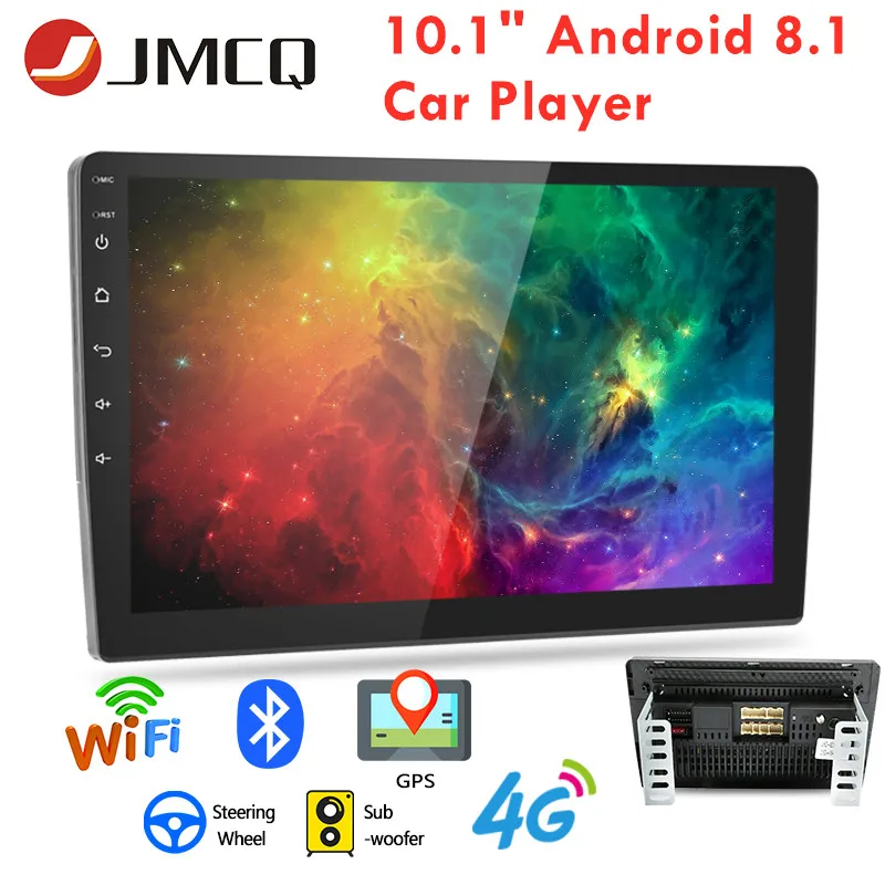 Автомагнитола JMCQ 2 din 2.5D GPS Android мультимедийный плеер универсальный автомобильный