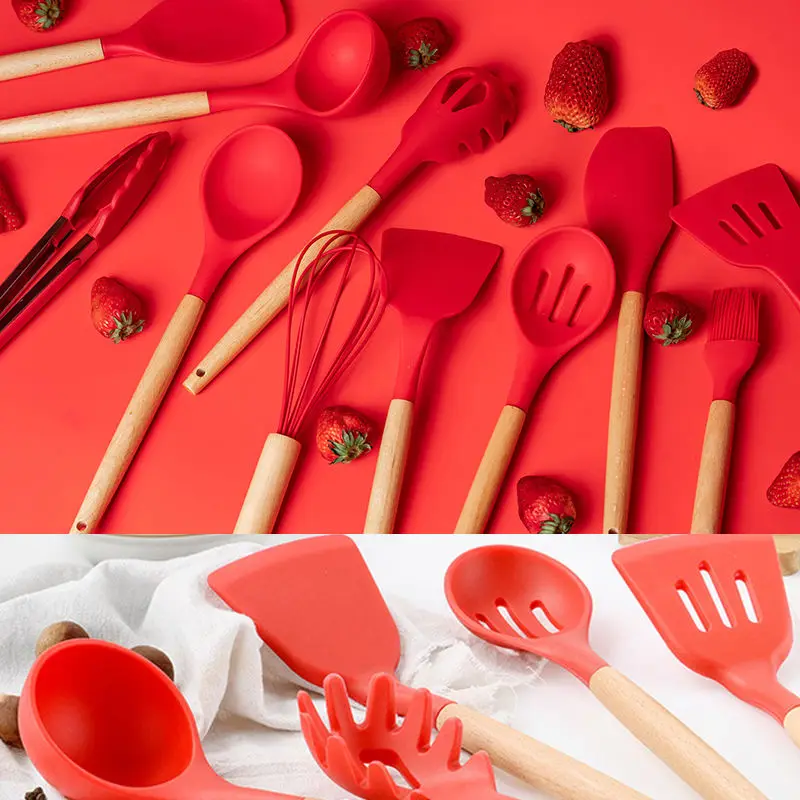 Silicone kitchen accessories non-stick cookware set cookware kitchenware set cookware non-stick kitchen dining utensils
Silicone kitchen accessories non-stick cookware set cookware kitchenware set cookware non-stick kitchen dining utensils