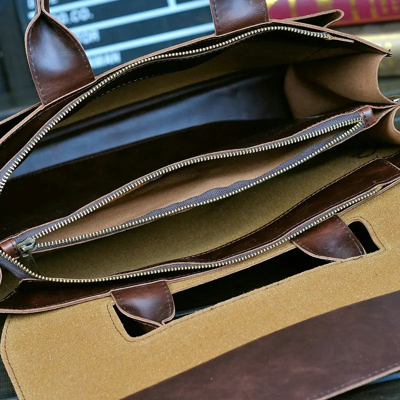 2019 Men's Business Crazy Horse Casual Bag leather Briefcase men's Tote bags Brown High quality male Business large capacity
2019 Men's Business Crazy Horse Casual Bag leather Briefcase men's Tote bags Brown High quality male Business large capacity