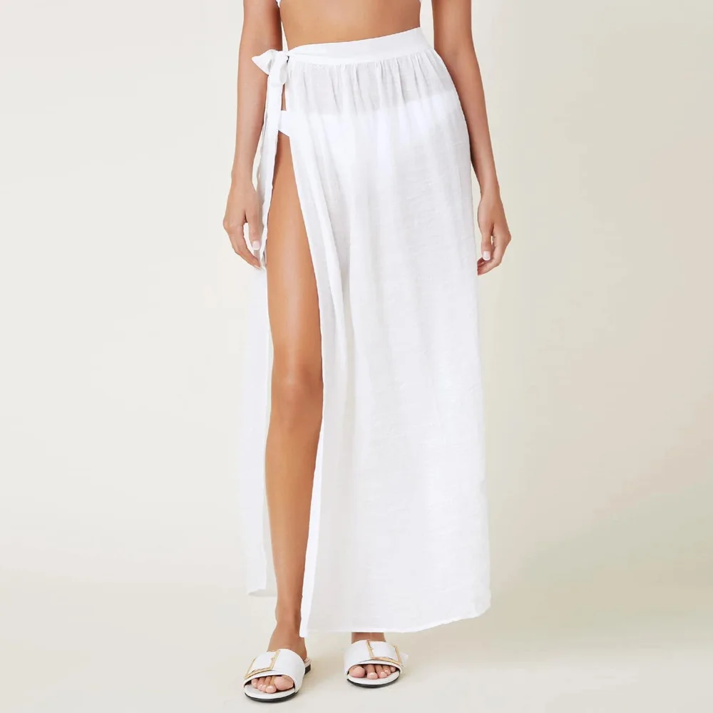 Женская бандажная юбка Donsignet летняя пляжная с защитой от солнца в европейском и