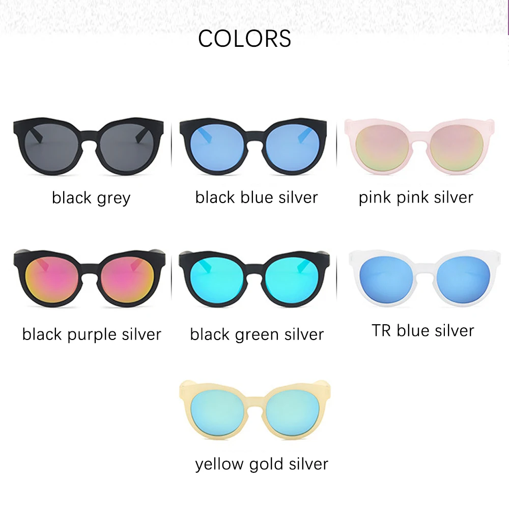Cute Round Children Sunglasses Boys Candy Mirrored Coating Sun Glasses For Kids Girls 2021 Fashion Lovely Baby Pink Eyewears
Cute Round Children Sunglasses Boys Candy Mirrored Coating Sun Glasses For Kids Girls 2021 Fashion Lovely Baby Pink Eyewears