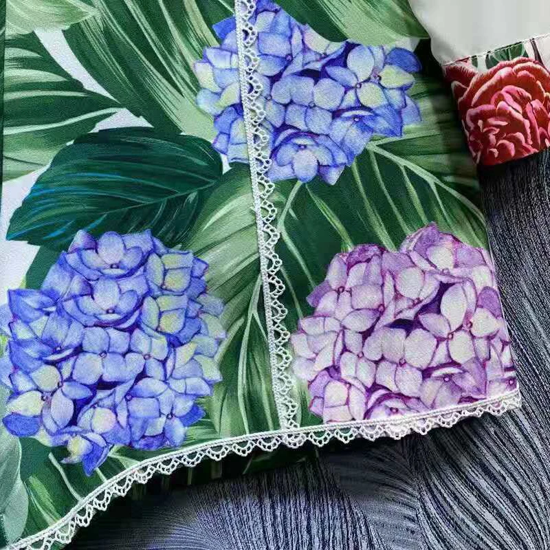 SEQINYY Fashion Set Summer Spring New Design Women Runway High Quality Crystal White Shirt + Green Lace Shorts Flowers Print
SEQINYY Fashion Set Summer Spring New Design Women Runway High Quality Crystal White Shirt + Green Lace Shorts Flowers Print