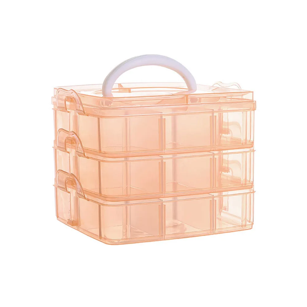 Layered Plastic Storage Box 3 Layer 18 Compartment Box Jewelry Bead Organizer Case Detachable Necklace Earrings Sewing Container
Layered Plastic Storage Box 3 Layer 18 Compartment Box Jewelry Bead Organizer Case Detachable Necklace Earrings Sewing Container