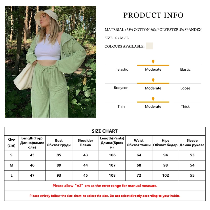 Clacive Sport Green Women Sets Casual Loose Long Sleeve Tops Matching Lace-Up Pants Set Sportwear High Waist Two Piece Pant Set
Clacive Sport Green Women Sets Casual Loose Long Sleeve Tops Matching Lace-Up Pants Set Sportwear High Waist Two Piece Pant Set