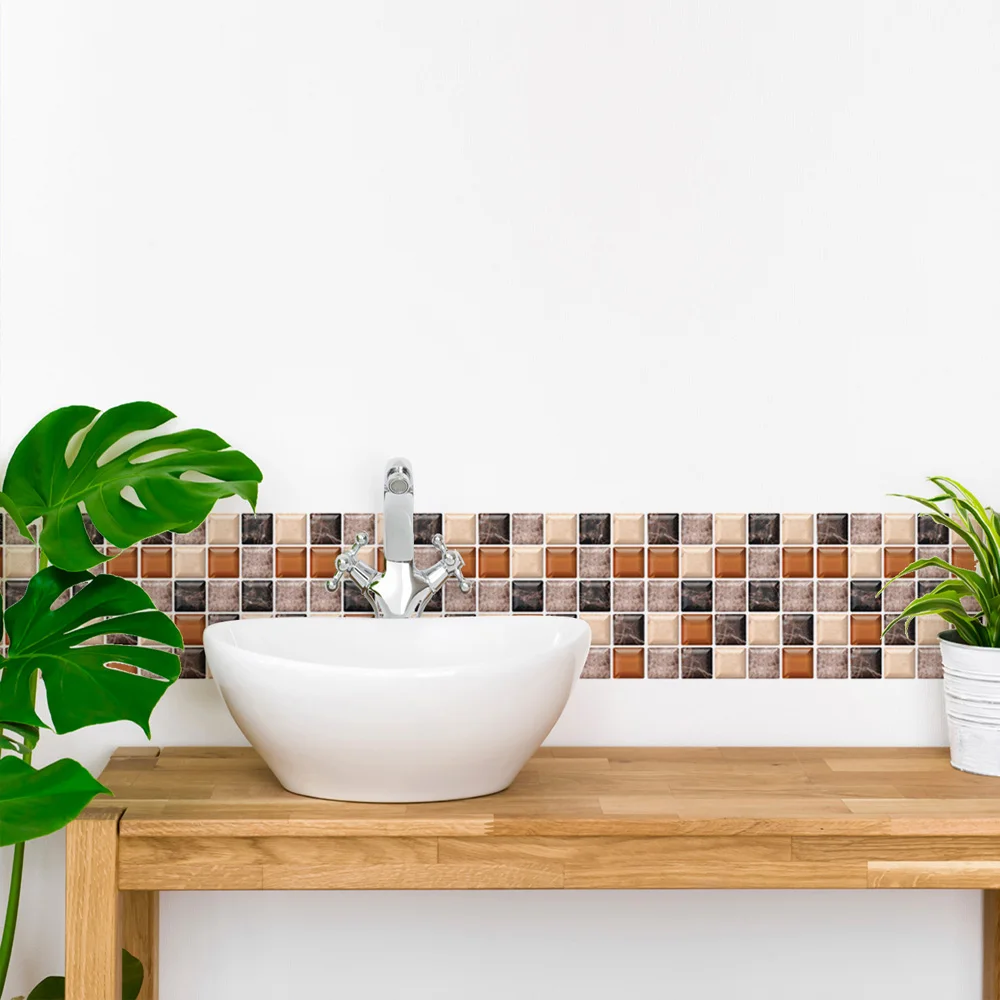 3D Mosaic Wall Floor Tiles Waterproof Sticker Bathroom Tile PVC Panel Splashback Kitchen Backsplash Wall Sticker Floor Sticke
3D Mosaic Wall Floor Tiles Waterproof Sticker Bathroom Tile PVC Panel Splashback Kitchen Backsplash Wall Sticker Floor Sticke