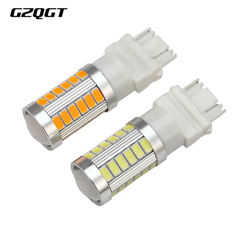 

10pcs T25 3156 3157 P27/7W 33 SMD 5630 5730 LED Car Tail Lights 33SMD Motor Daytime Running Light Turn Signal white/red/yellow