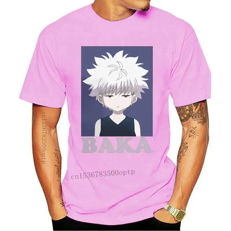 Новые Забавные футболки с японским аниме HUNTERHUNTER Zoldyck BAKA Harajuku, модная летняя мужская футболка, хлопковые футболки с коротким рукавом
Новые Забавные футболки с японским аниме HUNTERHUNTER Zoldyck BAKA Harajuku, модная летняя мужская футболка, хлопковые футболки с коротким рукавом