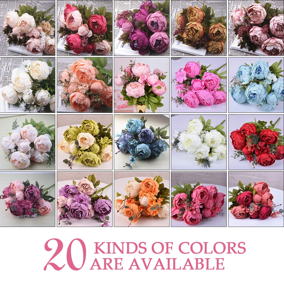 European artificial peony artificial flower decoration party silk artificial flower peony home hotel decoration DIYweddingwreath
European artificial peony artificial flower decoration party silk artificial flower peony home hotel decoration DIYweddingwreath