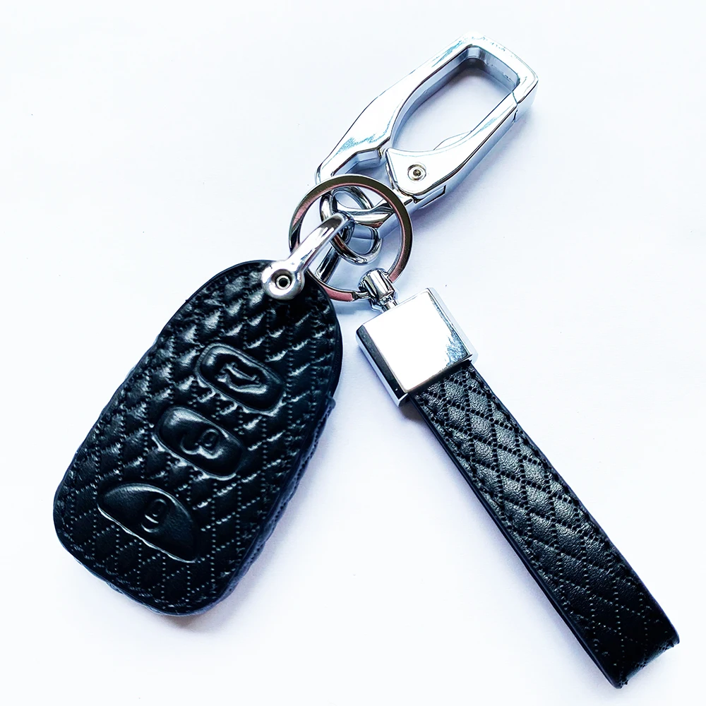 Кожаный чехол для автомобильного ключа с алмазным рисунком, чехол-брелок для Hyundai Elantra Tucson Sonata Santa FE, для Kia Carens, Стайлинг автомобиля
Кожаный чехол для автомобильного ключа с алмазным рисунком, чехол-брелок для Hyundai Elantra Tucson Sonata Santa FE, для Kia Carens, Стайлинг автомобиля