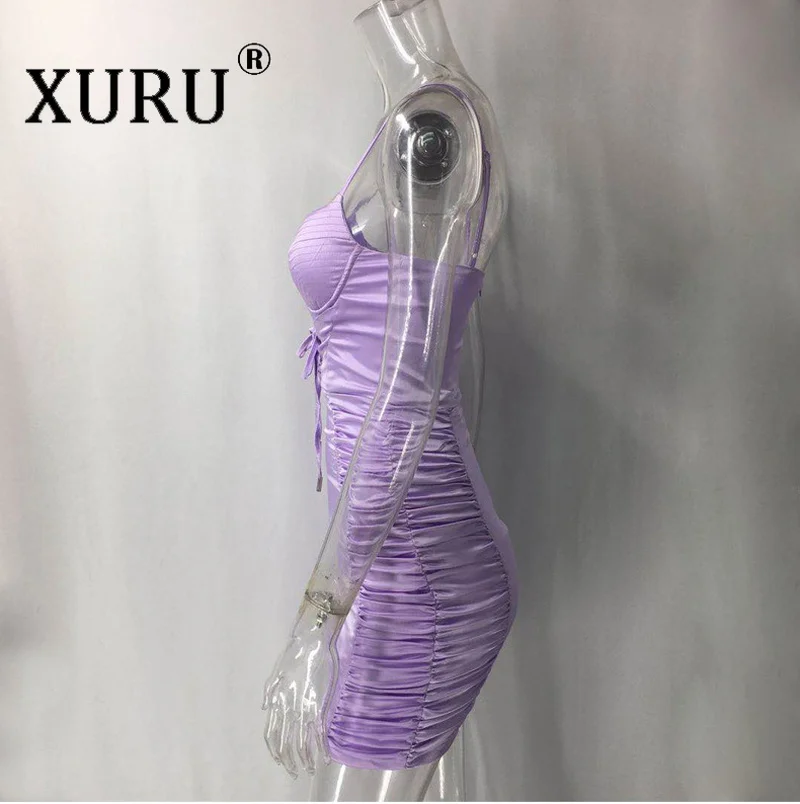 XURU Sexy Lace-up Pleated Suspender Dress 2020 European and American Summer Women's Dress
XURU Sexy Lace-up Pleated Suspender Dress 2020 European and American Summer Women's Dress