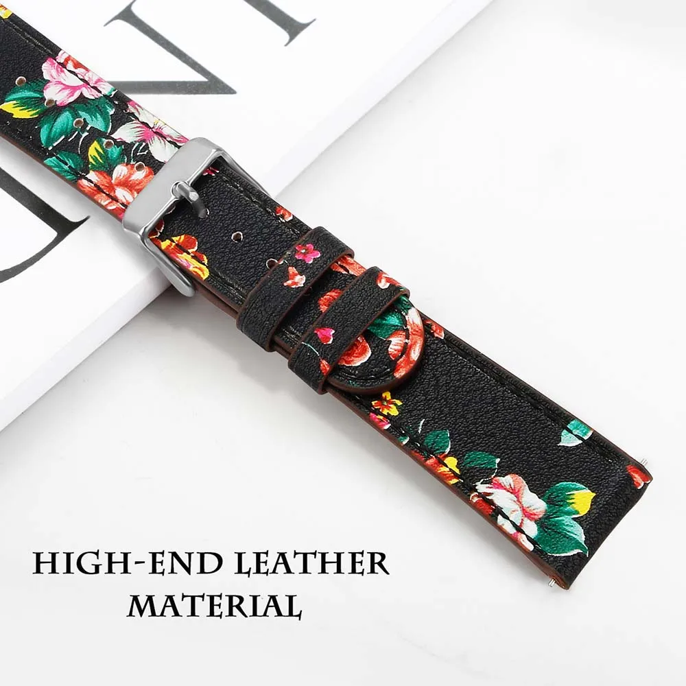 20mm Leather Band for Samsung Galaxy Active Watch Sport Wristband Flower Printing for Samsung Bracelet Strap 42mm
20mm Leather Band for Samsung Galaxy Active Watch Sport Wristband Flower Printing for Samsung Bracelet Strap 42mm