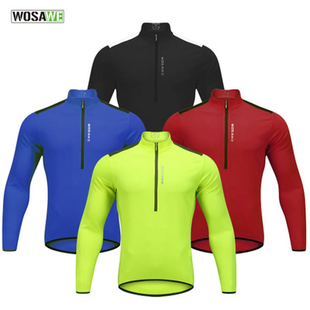 WOSAWE Autumn Half Zipped Long-Sleeve Cycling Jersey Riding Mountain Bike Fast Dry Clothes Sweat Sportswear Shirt Mountain Bike
WOSAWE Autumn Half Zipped Long-Sleeve Cycling Jersey Riding Mountain Bike Fast Dry Clothes Sweat Sportswear Shirt Mountain Bike
