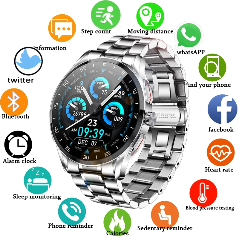 2021 Men Smart watch Heart Rate Monitor IP68 Swim Sport luxurious Answer dial Bluetooth Call can smartwatch For Android IOS men
2021 Men Smart watch Heart Rate Monitor IP68 Swim Sport luxurious Answer dial Bluetooth Call can smartwatch For Android IOS men
