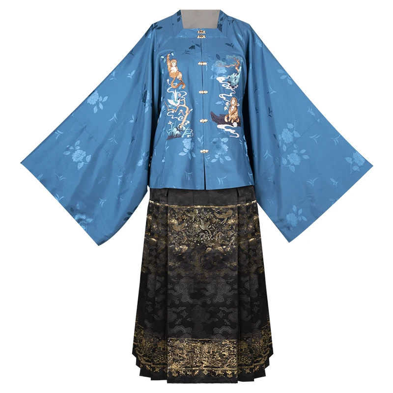 Hanfu Carnival Outfits for Women Hanfu Square Neck Jacket Woven Golden Horse Face Jacquard Tonic Monkey Magpie
Hanfu Carnival Outfits for Women Hanfu Square Neck Jacket Woven Golden Horse Face Jacquard Tonic Monkey Magpie
