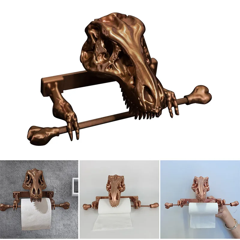 Unique Design Dinosaur Skeleton Tissue Holder Creative Resin Toilet Paper Stand Multifunctional Roll Holder for Bathroom Bedroom
Unique Design Dinosaur Skeleton Tissue Holder Creative Resin Toilet Paper Stand Multifunctional Roll Holder for Bathroom Bedroom