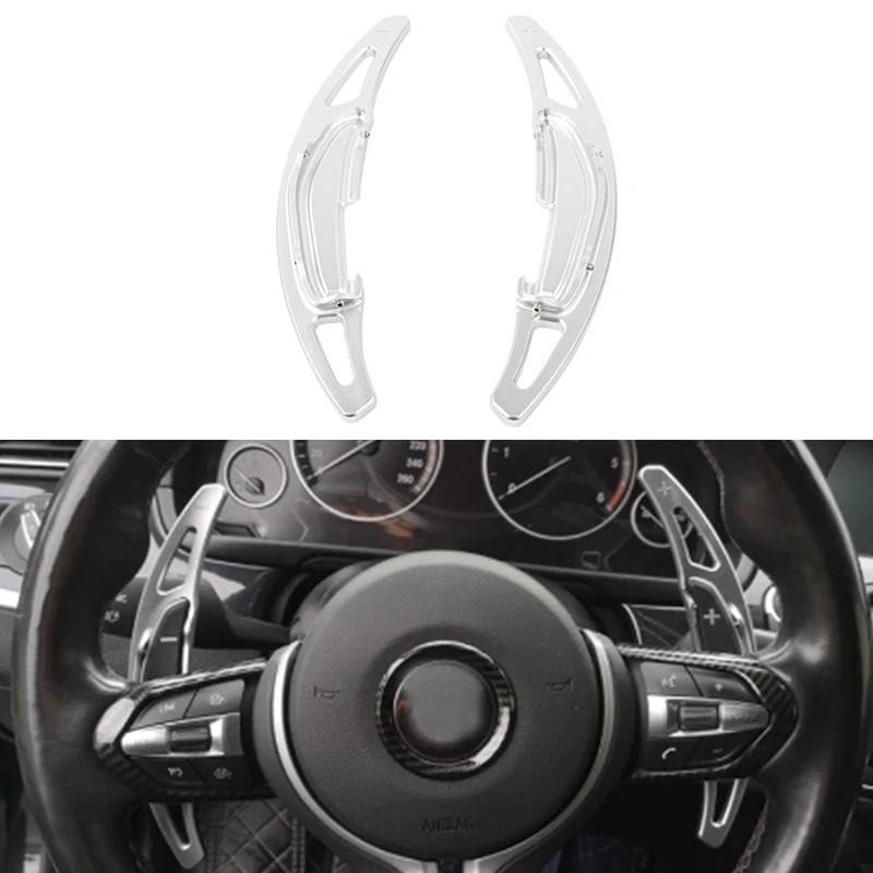 2pcs For BMW M2 M3 M4 M5 M6 X5M X6M F10 F12 F87 F80 F82 F85 Accessories Car Steering Wheel Extension Paddle Shift Shifter Silver
2pcs For BMW M2 M3 M4 M5 M6 X5M X6M F10 F12 F87 F80 F82 F85 Accessories Car Steering Wheel Extension Paddle Shift Shifter Silver