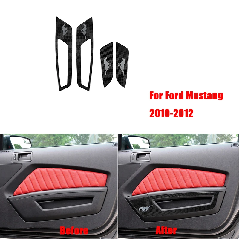 For Ford Mustang 2010-2014 Carbon Fiber car door panel kit with chrome mustang modified sticker decoration REMIN interior
For Ford Mustang 2010-2014 Carbon Fiber car door panel kit with chrome mustang modified sticker decoration REMIN interior