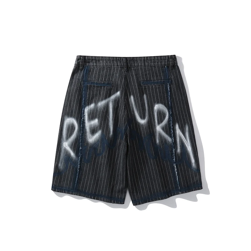 Hip Hop Letter Hole Striped Graffiti Ripped Jeans Shorts Mens Oversize Straight Retro Casual Summer Denim Five Point Pants
Hip Hop Letter Hole Striped Graffiti Ripped Jeans Shorts Mens Oversize Straight Retro Casual Summer Denim Five Point Pants