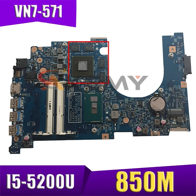 14205-1 для ACER VN7-571 материнская плата 448.02F04.0011 Hades_840M_MB VN7-571G Процессор: I5-5200U GPU:850 м Оперативная память: DDR3 100% Тесты ок материнская плата
14205-1 для ACER VN7-571 материнская плата 448.02F04.0011 Hades_840M_MB VN7-571G Процессор: I5-5200U GPU:850 м Оперативная память: DDR3 100% Тесты ок материнская плата
