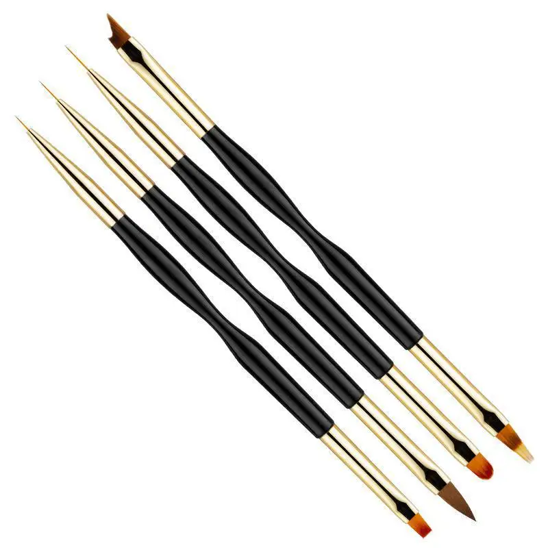 4pcs Nail Art Brush Pen Tips Line Extension Builder Acrylic Jagged Gradient French Round Flat Painting Draw Liner Manicure Tools
4pcs Nail Art Brush Pen Tips Line Extension Builder Acrylic Jagged Gradient French Round Flat Painting Draw Liner Manicure Tools