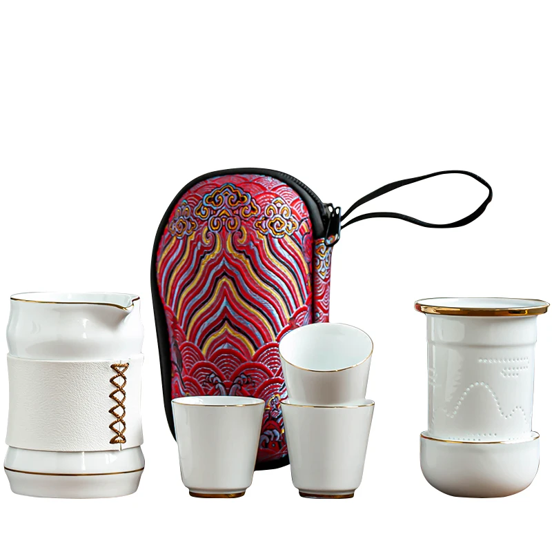 Luxury Jug Storage Tea Set Porcelain Gold Fancy Portable Vintage Crockery Accessories Travel Dining Bar Tazas Teaware BY50CJ
Luxury Jug Storage Tea Set Porcelain Gold Fancy Portable Vintage Crockery Accessories Travel Dining Bar Tazas Teaware BY50CJ