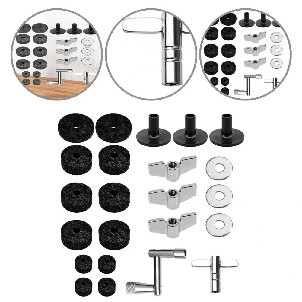 23Pcs/Set Exquisite Cymbal Stand Felts Drum Washers Sleeves Set Compact Drum Felts Pad Anti-Collision for Concert
23Pcs/Set Exquisite Cymbal Stand Felts Drum Washers Sleeves Set Compact Drum Felts Pad Anti-Collision for Concert