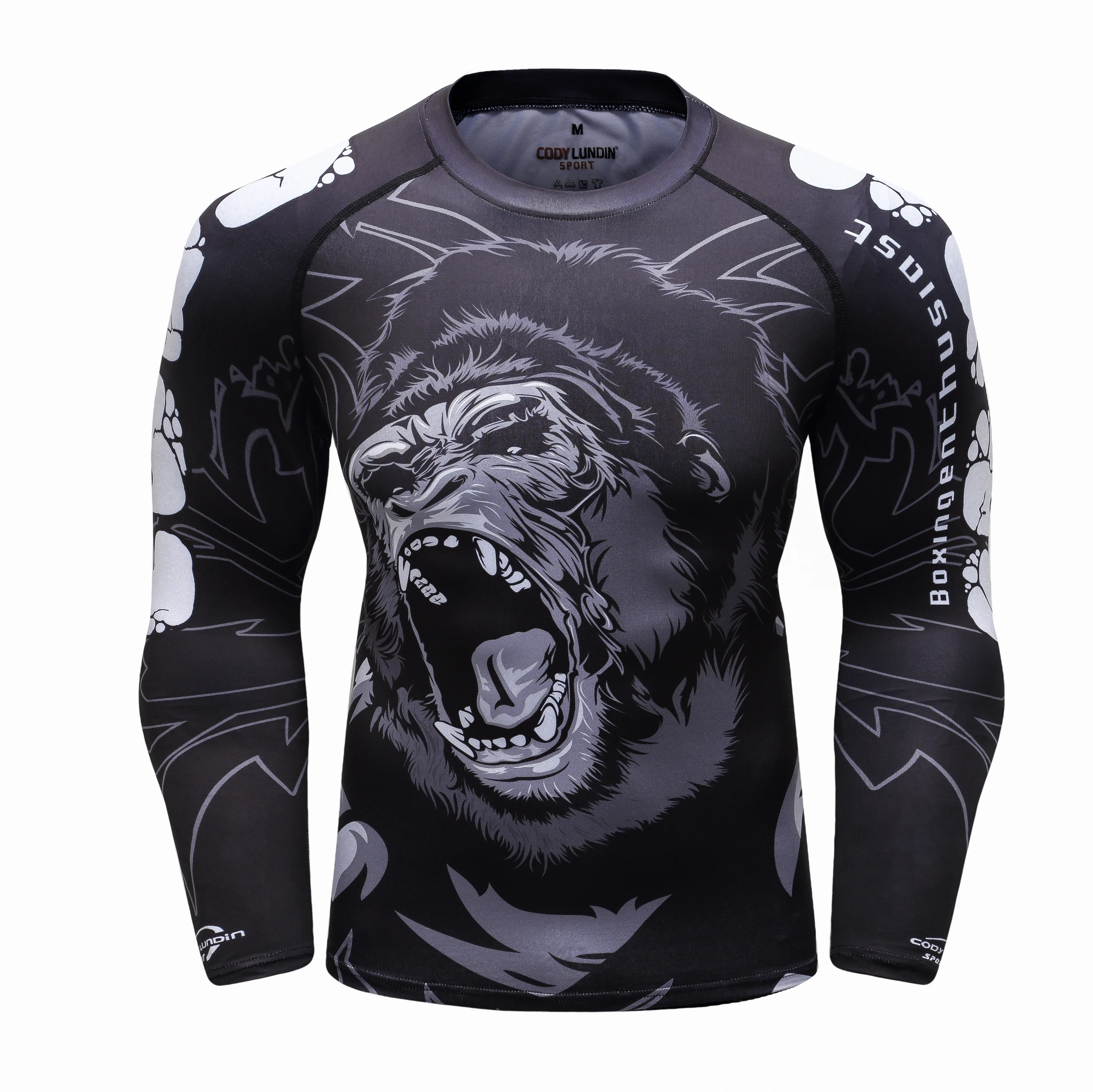 Футболка MMA herren rashguard тематика Бразильское джиу джитсу футболка Langarm Fitness Muay Thai