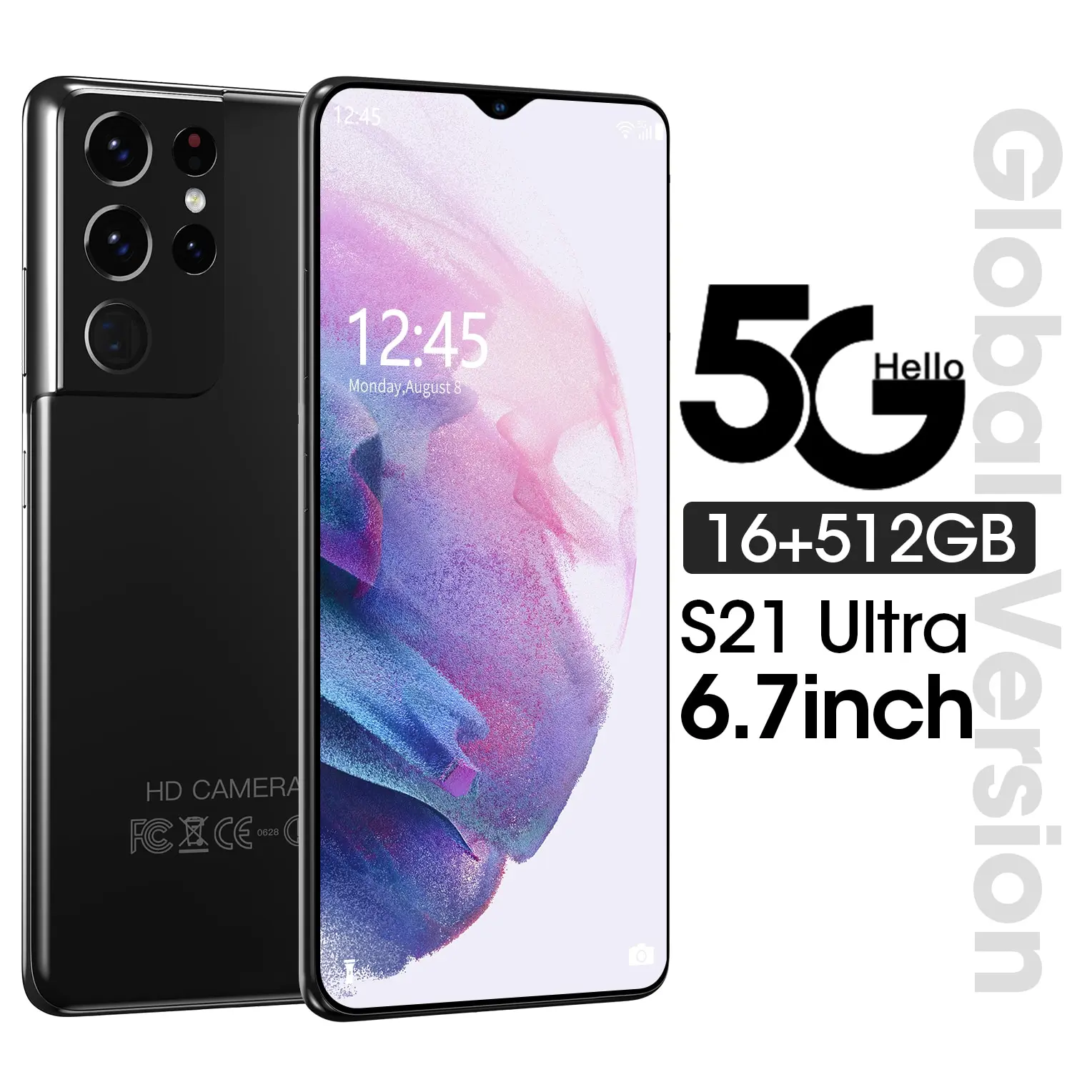 S21 Ultra 6.7 Inch 6000mah Mt6989 Double Sim + Micro Sd 16 512gb Mobile Cell Phones 2021 New 24 48mp Fingerprint Id Smart Phone
S21 Ultra 6.7 Inch 6000mah Mt6989 Double Sim + Micro Sd 16 512gb Mobile Cell Phones 2021 New 24 48mp Fingerprint Id Smart Phone