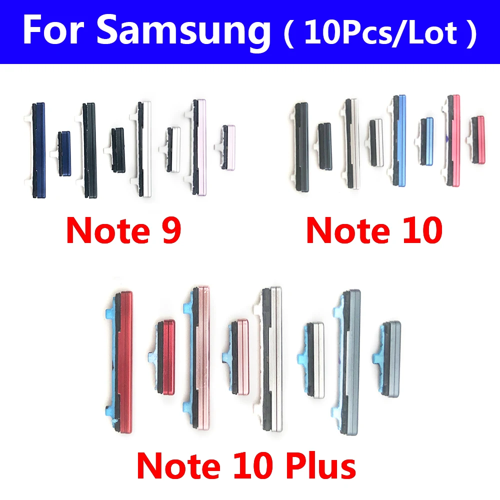 10 шт./лот, боковые кнопки питания и кнопки громкости для Samsung Galaxy Note 9 10 Plus Замена
10 шт./лот, боковые кнопки питания и кнопки громкости для Samsung Galaxy Note 9 10 Plus Замена