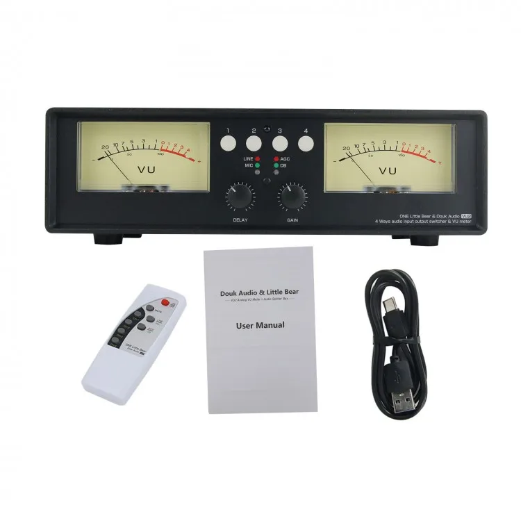 VU2-L Bulb Version MIC + LINE Dual VU Meter Audio Splitter Box, 4-полосный переключатель, индикатор уровня звука
VU2-L Bulb Version MIC + LINE Dual VU Meter Audio Splitter Box, 4-полосный переключатель, индикатор уровня звука