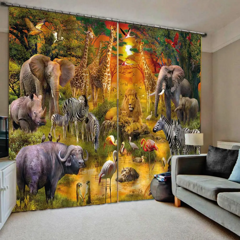Photo animal Blackout Curtains Elephant tiger Window Curtains For Kids Room The Bedroom Living Room Drapes Cortinas
Photo animal Blackout Curtains Elephant tiger Window Curtains For Kids Room The Bedroom Living Room Drapes Cortinas