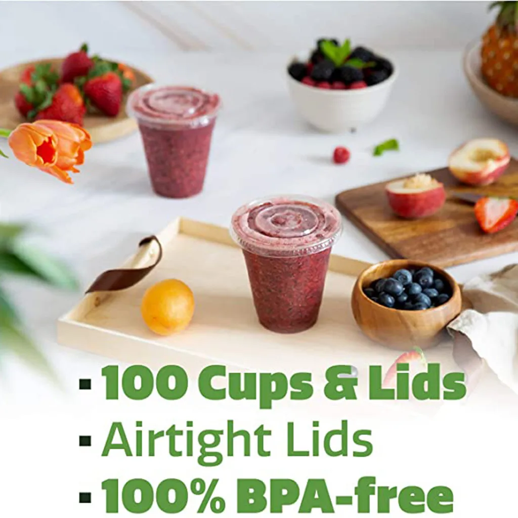 100 Sets Plastic Cups With Dome Lids for Iced Cold Drink Coffee Tea Smoothie Transparent plastic cup with lid 450ML5 can be cup
100 Sets Plastic Cups With Dome Lids for Iced Cold Drink Coffee Tea Smoothie Transparent plastic cup with lid 450ML5 can be cup