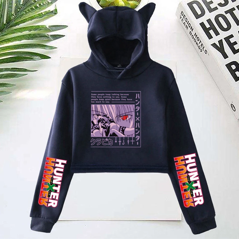 2020 Harajuku Crop Hoodies Top Hunter X Hunter HxH Kurapika Devil Eye Sweatshirts Autumn Anime Fashion Hip hop Hoodies
2020 Harajuku Crop Hoodies Top Hunter X Hunter HxH Kurapika Devil Eye Sweatshirts Autumn Anime Fashion Hip hop Hoodies