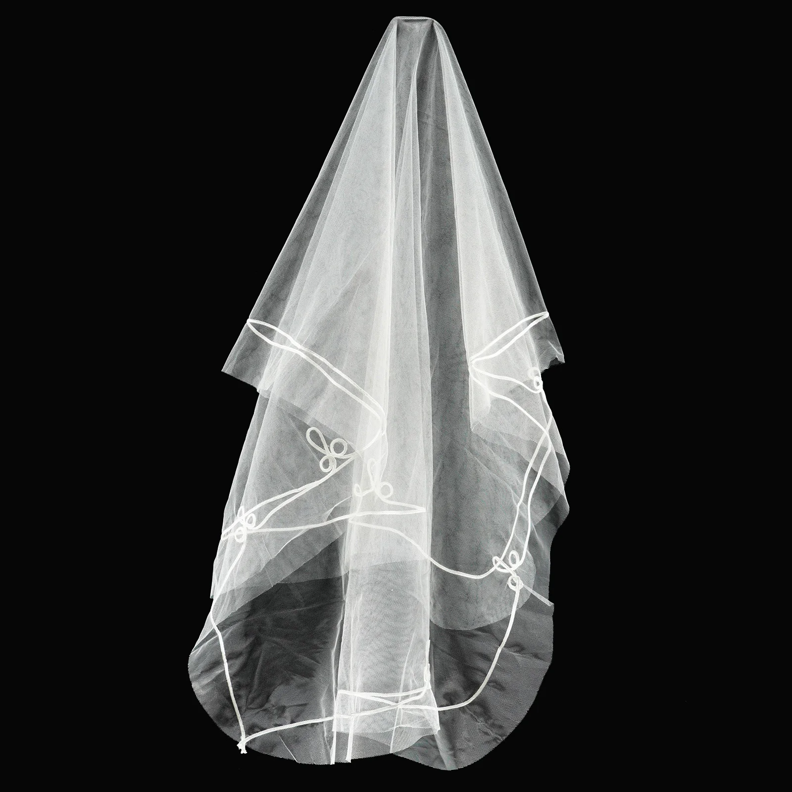 Bridal Veils Women White Flower Edge One Layer Simple Wedding Veil for Bride Marriage cheap Wedding Accessories Photography Prop
Bridal Veils Women White Flower Edge One Layer Simple Wedding Veil for Bride Marriage cheap Wedding Accessories Photography Prop