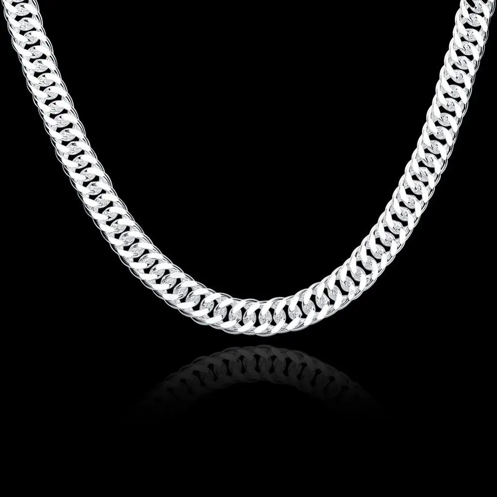 Цепочка чокер B10M с подвеской для мужчин ожерелье цепочкой сбоку ювелирные