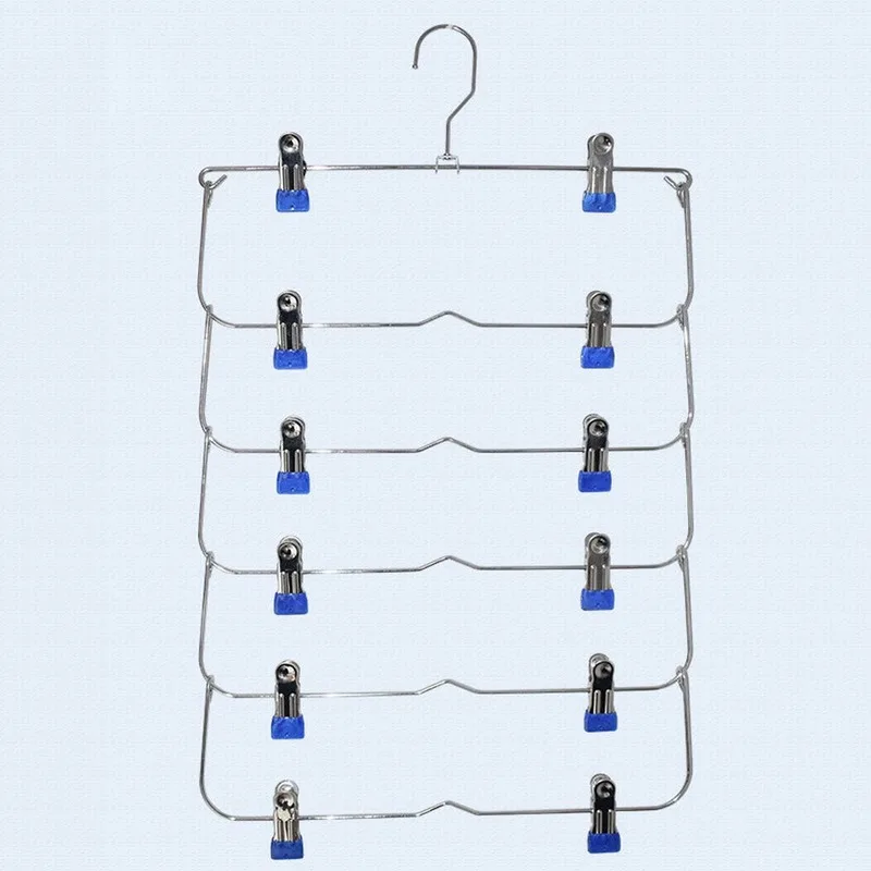 6 Layer Space Saving Foldable Closet Organizer Pants Non-Slip Steel With Clips Wardrobe Skirt Trouser Hanger Tie Rack MJ925
6 Layer Space Saving Foldable Closet Organizer Pants Non-Slip Steel With Clips Wardrobe Skirt Trouser Hanger Tie Rack MJ925