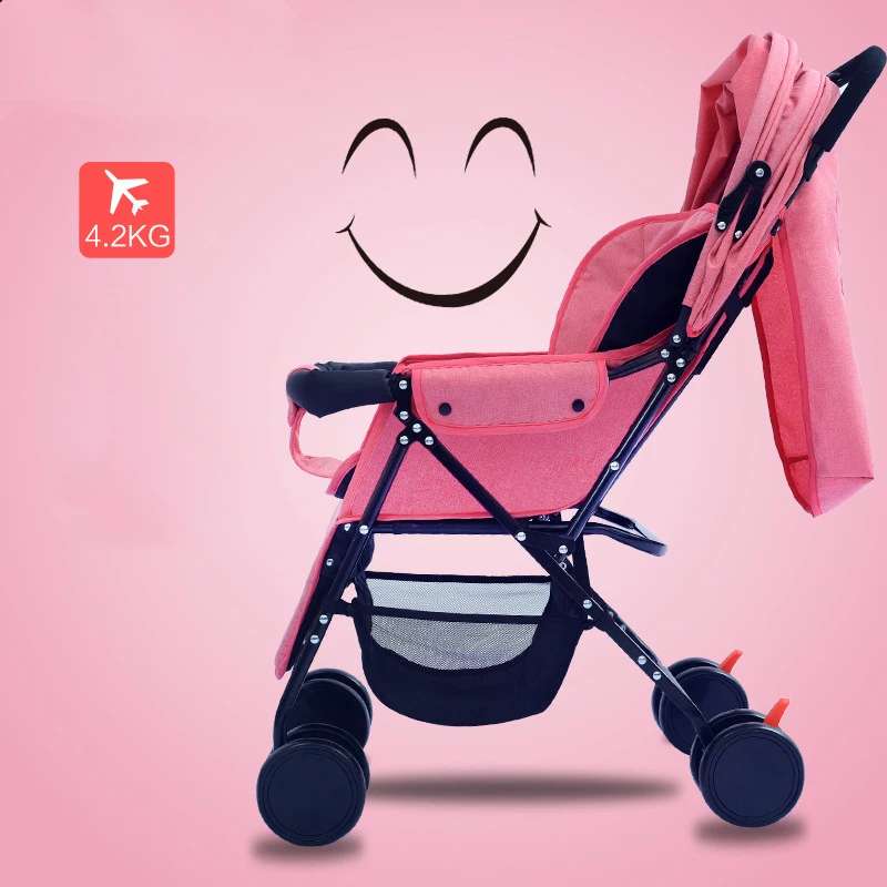 

2020 Luxury Baby stroller super light foldable baby stroller can sit on the easy lying baby umbrella car BB trolley on the plane