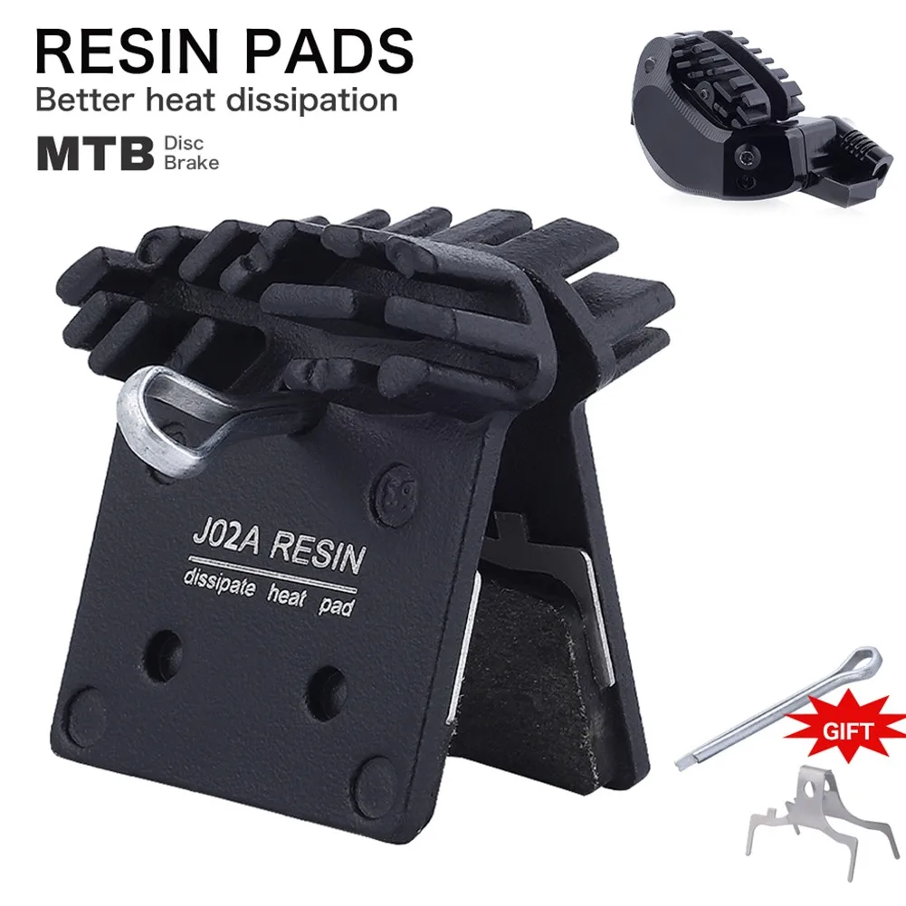 MTB Bike Hydraulic Brake Pad J02A Resin Cooling Fin Ice Tech Disc Brake Pads SLX Deore XT XTR M8000 Bicycle Repair Accessories
MTB Bike Hydraulic Brake Pad J02A Resin Cooling Fin Ice Tech Disc Brake Pads SLX Deore XT XTR M8000 Bicycle Repair Accessories