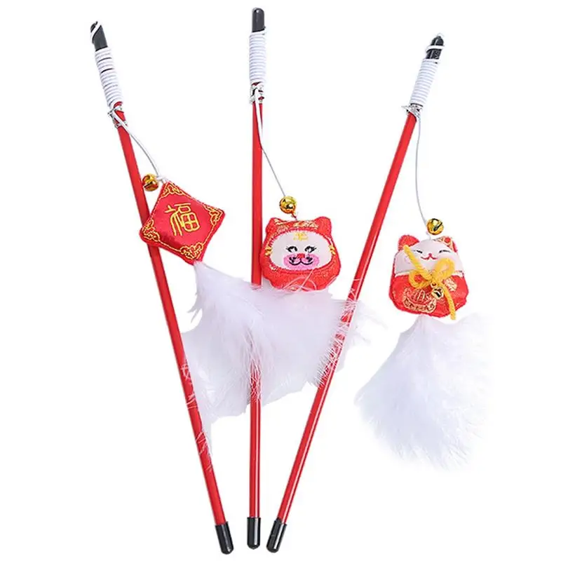 Dorakitten 3Pcs Cat Play Wands Toys Interactive Cat Wand Toys Cat Stick Toys Wand Teaser Cat Toy Pet Supplies
Dorakitten 3Pcs Cat Play Wands Toys Interactive Cat Wand Toys Cat Stick Toys Wand Teaser Cat Toy Pet Supplies